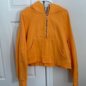 Women's Orange cropped lululemon scuba